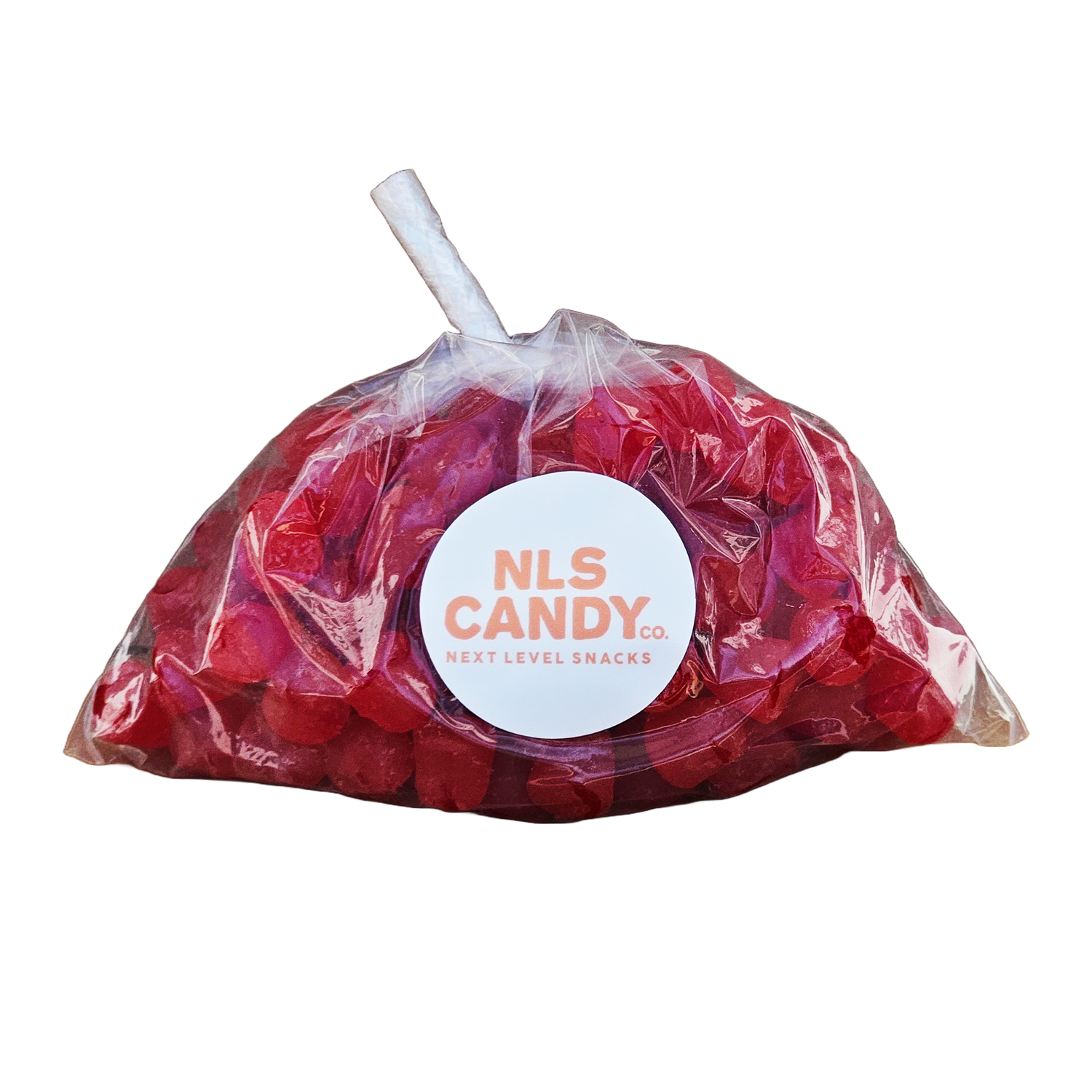 NLS Candy Co. Cherry Gumdrops Bulk 1lb bag.