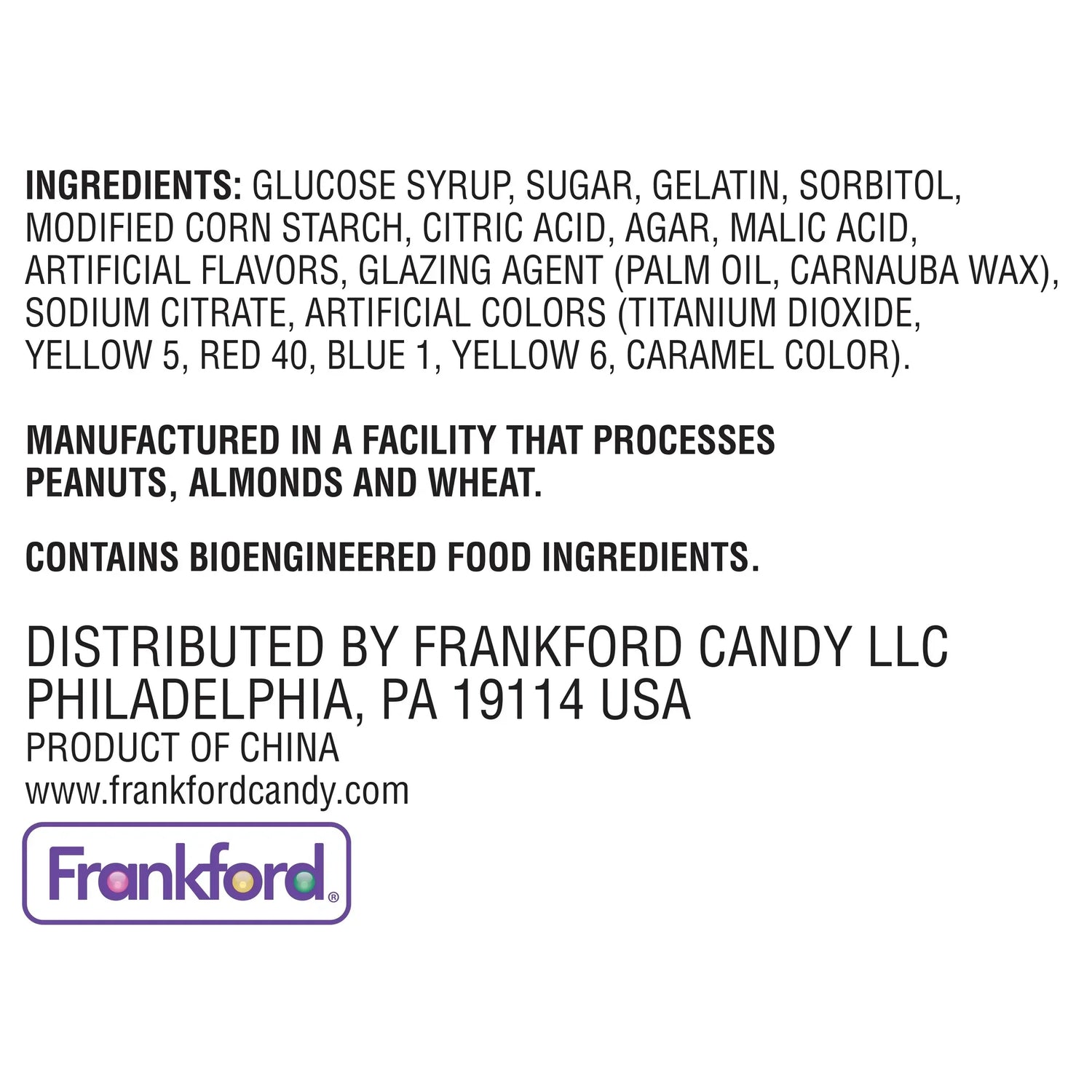 Frankford Spongebob Krabby Patty Minis Gummies, Chewy and Fruity Candy, 5oz bag