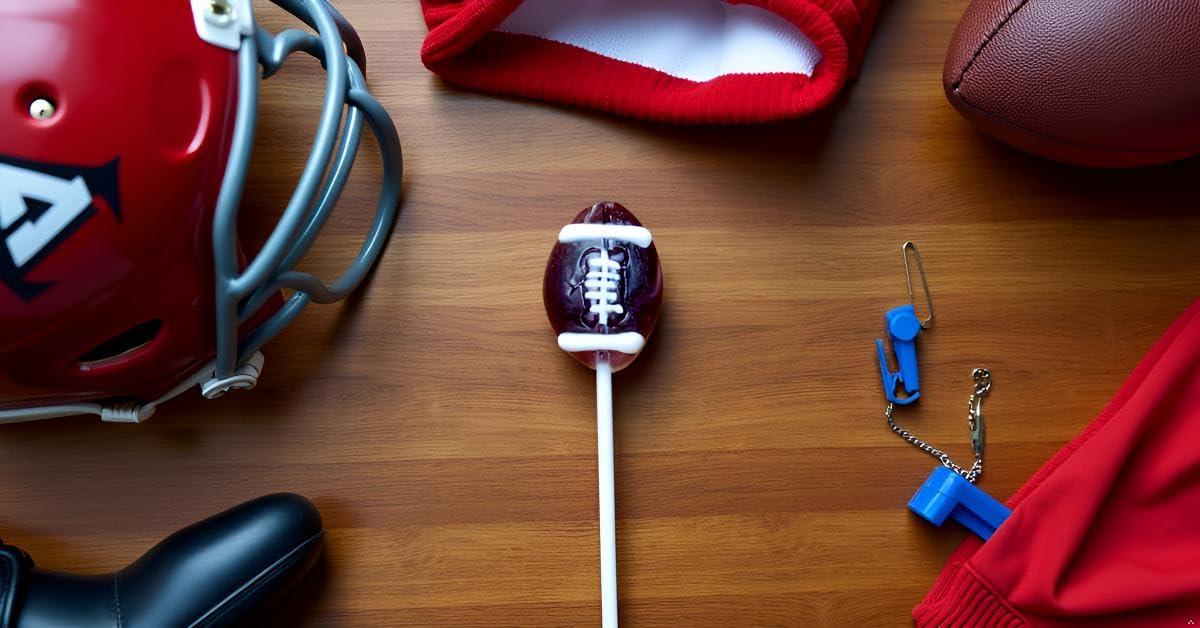 Football Lollipops, Party Favors, Game Day Snacks, 20ct Box