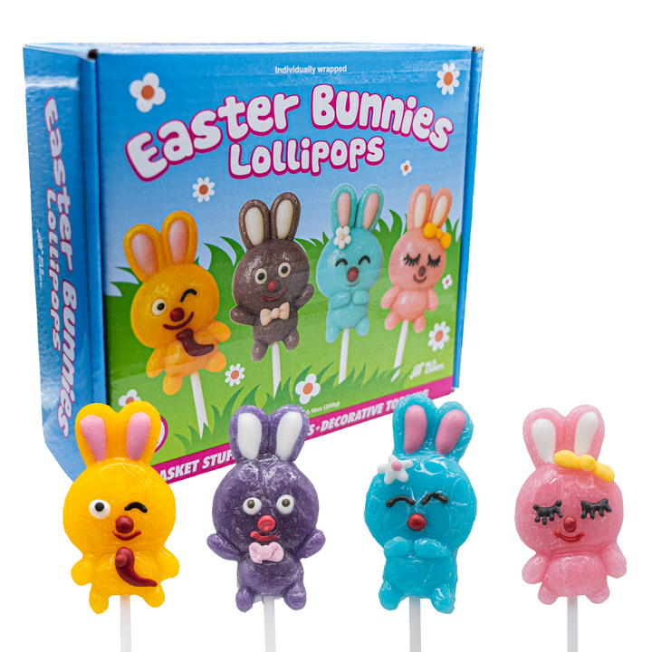 Easter Bunny Lollipops - 24 Pack