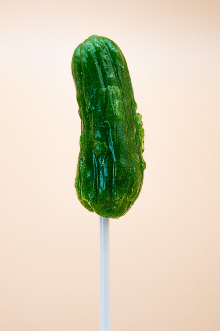 Sour Pickle Lollipops - 12 Pack