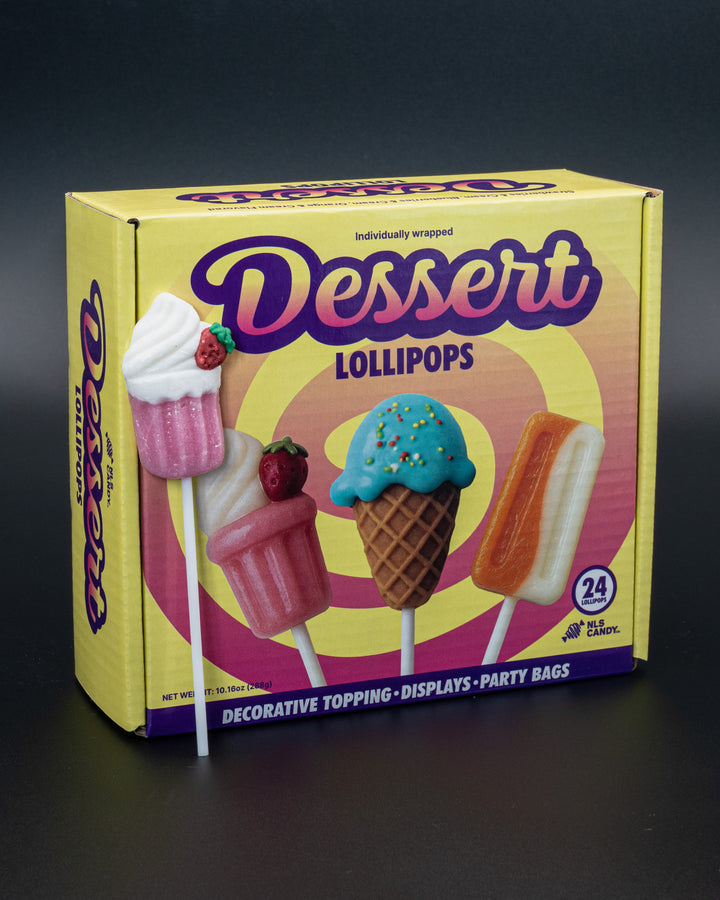 Summer Dessert Lollipops - 24 Pack
