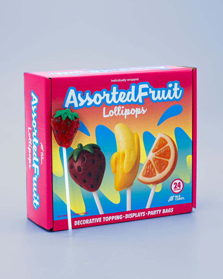 Assorted Fruit Lollipops - 24 Pack
