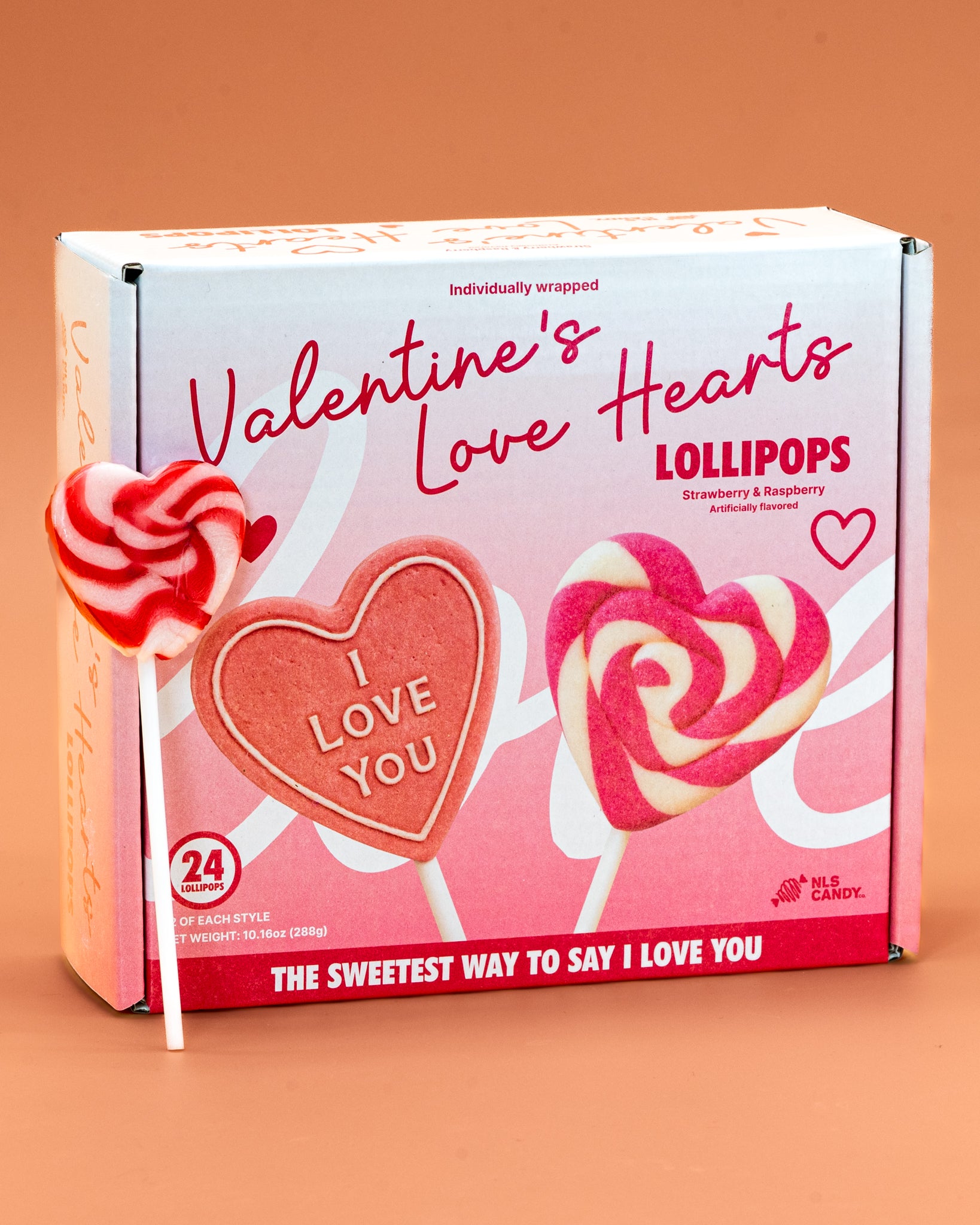 Valentine's Day Love Bears & Hearts Lollipop Bundle - Set of 2