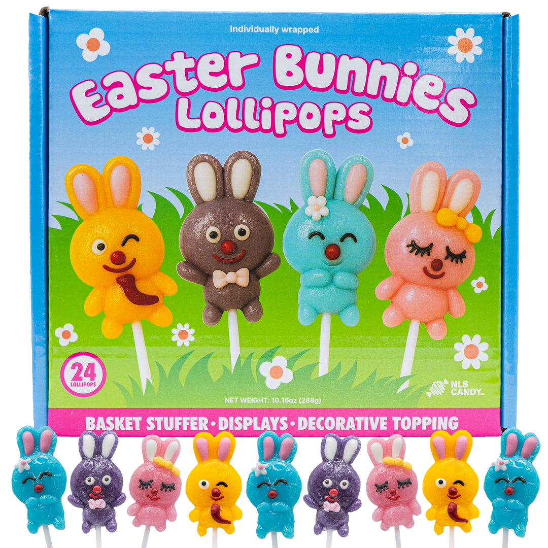 Easter Bunny Lollipops - 24 Pack