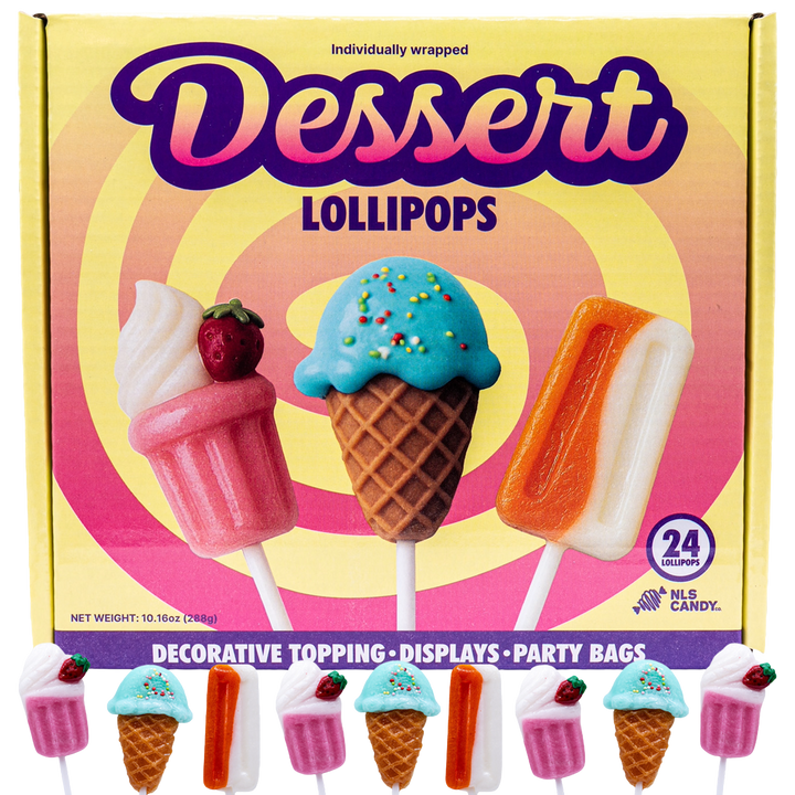 Summer Dessert Lollipops - 24 Pack