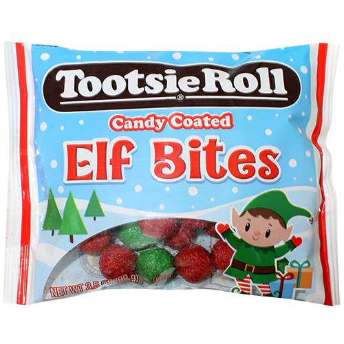 Tootsie Roll Candy Coated Elf Bites 3.5 oz. Bag