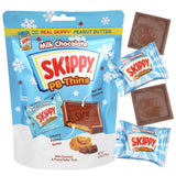 SKIPPY PB Thins, Milk Chocolate and Creamy Peanut Butter Squares 4.8oz Bag